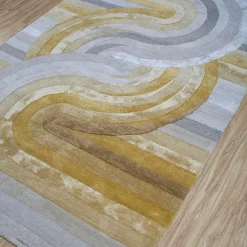 Jaipur Rugs Tappeto Tinted Tango Dark Amber Gold & White trapuntato a mano> Tappeti E Moquette