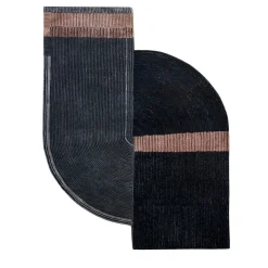 Jaipur Rugs Tappeto Tuftato a Mano Noir Soiree Caviale e Marrone Pelle> Tappeti E Moquette