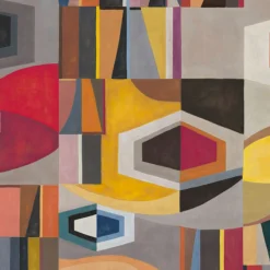 KOHRO Tessuto da rivestimento in poliestere cromato multicolore><noscript><img width=