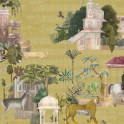 KOHRO Tessuto da rivestimento in cotone Rajasthan oro><noscript><img width=