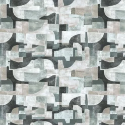 KOHRO Tessuto da rivestimento in poliestere Equinox blu chiaro e nero><noscript><img width=