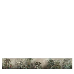 KOHRO Tessuto da rivestimento in poliestere Sarasvati verde e bronzo> Carte Da Parati