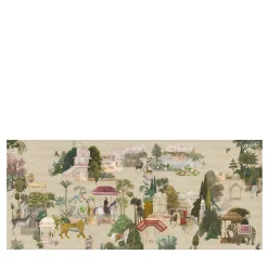 KOHRO Tessuto da rivestimento in cotone beige del Rajasthan> Carte Da Parati