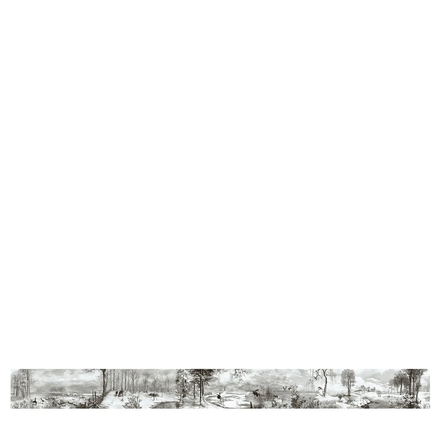 KOHRO Tessuto murale in cotone con stagni irlandesi grigio e blu chiaro> Carte Da Parati