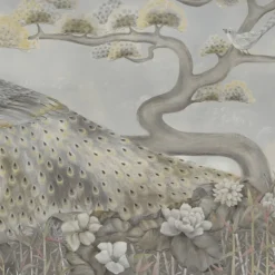 KOHRO Tessuto murale in cotone Palawan oro e nero> Carte Da Parati