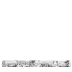 KOHRO Tessuto murale in cotone con stagni irlandesi grigi e neri> Carte Da Parati