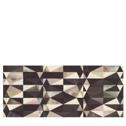 KOHRO Tessuto murale in poliestere marrone tribale anni Cinquanta> Carte Da Parati