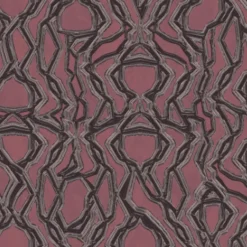 KOHRO Tessuto murale in poliestere Equinox viola e nero><noscript><img width=