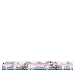 KOHRO Tessuto per rivestimento murale in poliestere rosa Sea Breeze> Carte Da Parati