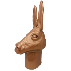 Freaklab Testa d'asino in bronzo> Statuine