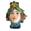 Artema Galli Testa di moro policroma Vaso Primavera Modern> Vasi Figurativi