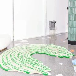 Carpet Edition The Floor Is Lava - Tappeto a forma di linea di menta profonda di PLACéE> Tappeti E Moquette