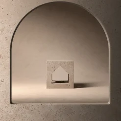 Salvatori The Village - Portacandele in travertino MA House di Kengo Kuma><noscript><img width=