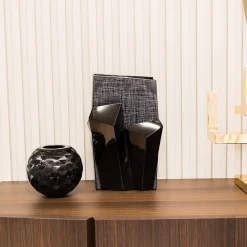 Mario Cioni & C Tondo Doni Metropolis Vaso nero> Vasi Decorativi