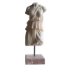 Todini Sculture Torso Femminile con Tunica Scultura in Marmo di Carrara con base> Statuine