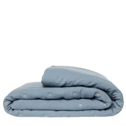 Once Milano Trapunta di lino azzurro> Biancheria Da Letto