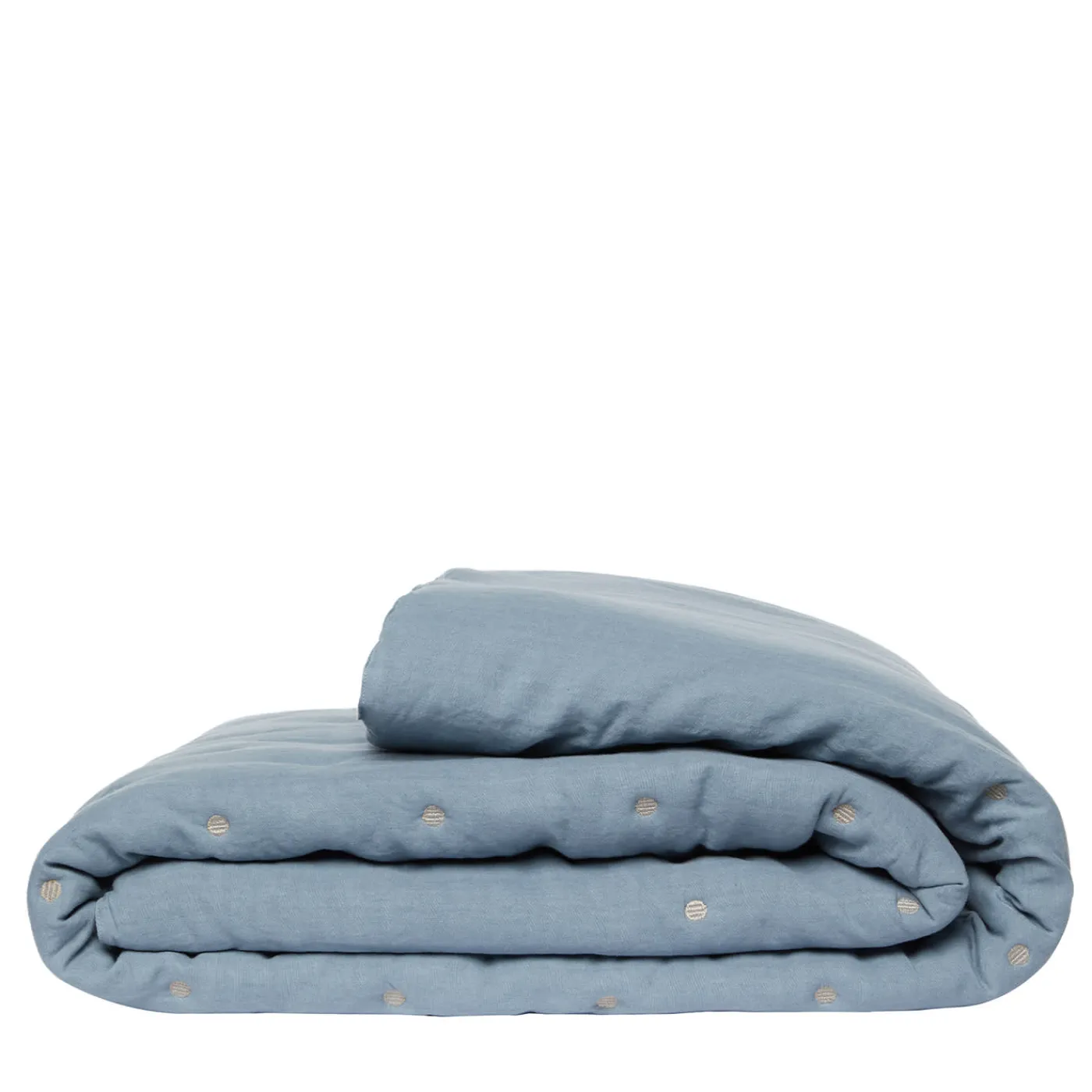 Once Milano Trapunta di lino azzurro> Biancheria Da Letto