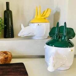 Freaklab Triceratopo Contenitore grande giallo e bianco con coperchio><noscript><img width=