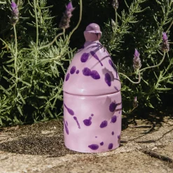 Carola fra i Trulli Trullo Portacandele lilla e viola><noscript><img width=