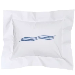 Verderoccia Tuffo Bianco e Blu Assisi Boudoir Sham> Biancheria Da Letto