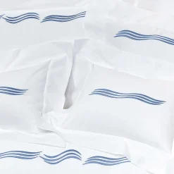Verderoccia Tuffo Bianco e Blu Assisi Boudoir Sham> Biancheria Da Letto