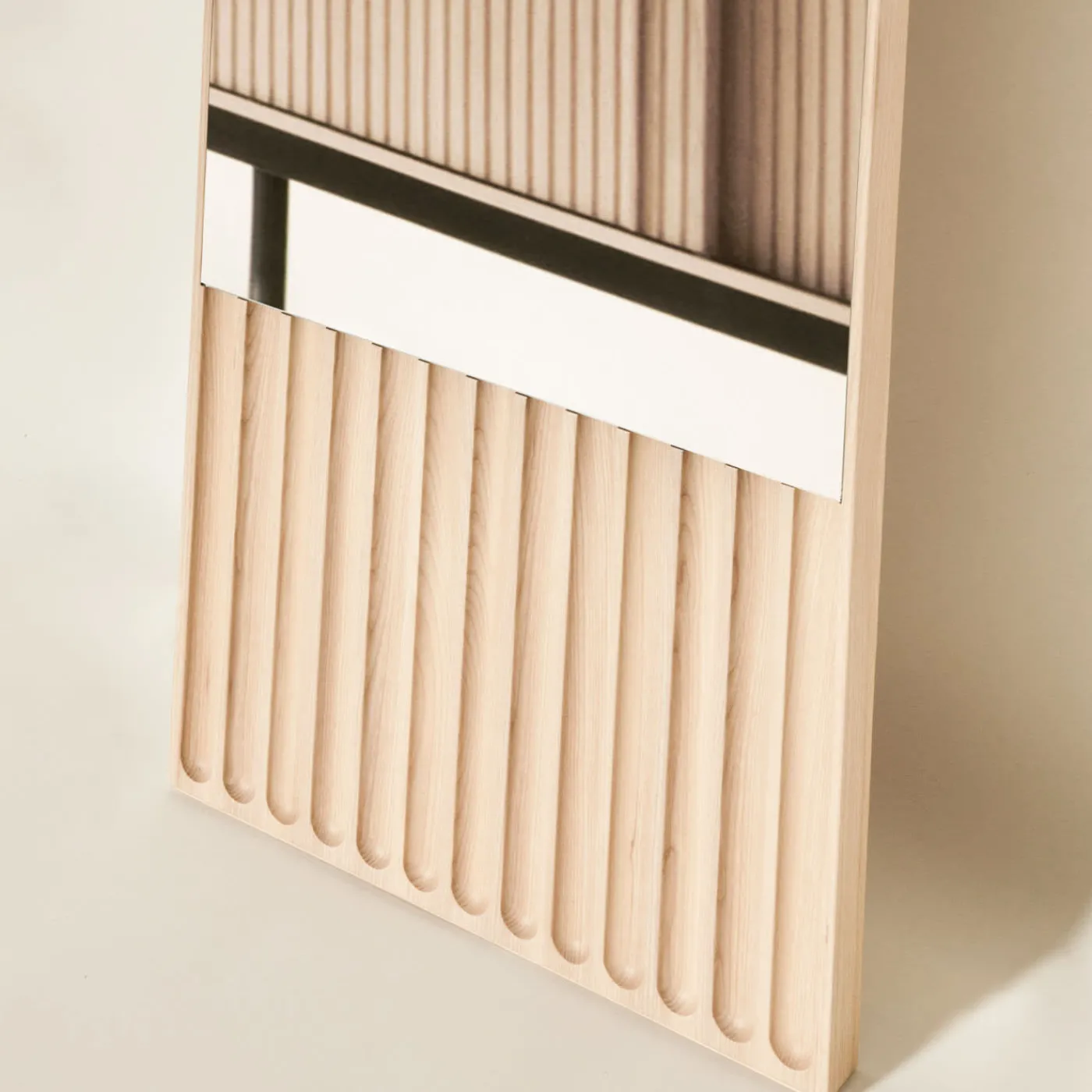 Dale Italia Tutto Sesto Specchio rettangolare in frassino naturale> Specchi Da Terra