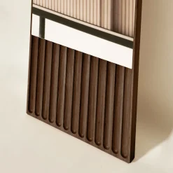 Dale Italia Tutto Sesto Specchio rettangolare in frassino marrone><noscript><img width=