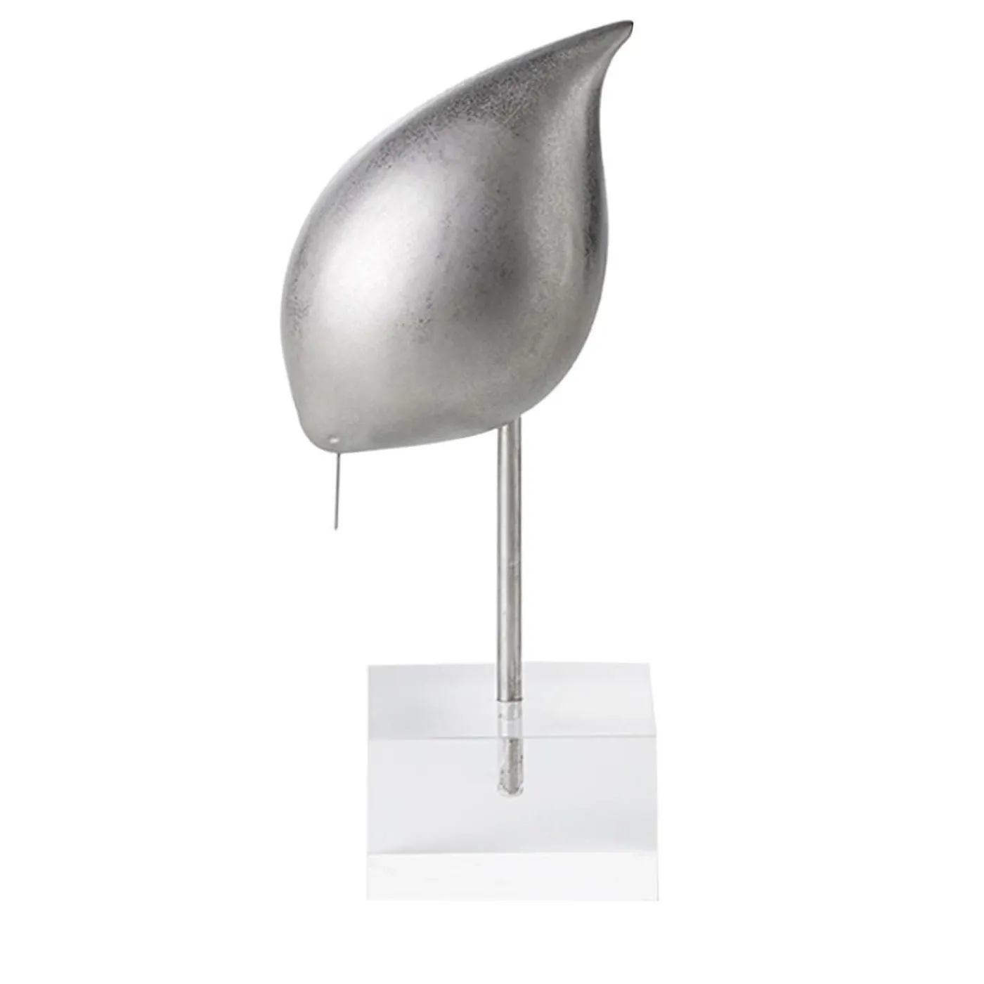 Bitossi Ceramiche Uccello d'argento su cavalletto di Aldo Londi #1> Statuine