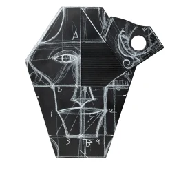 Ceramica Gatti 1928 Ulisse Vaso Decorativo di Mimmo Paladino> Vasi Decorativi