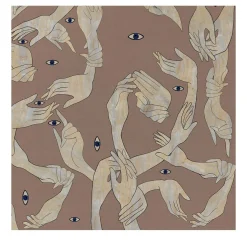 MaVoix Uno, Nessuno Rosa Antico Cotone Carta da parati> Carte Da Parati