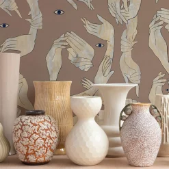 MaVoix Uno, Nessuno Rosa Antico Cotone Carta da parati><noscript><img width=