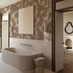 MaVoix Uno, Nessuno Rosa Antico Cotone Carta da parati><noscript><img width=