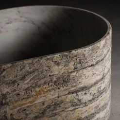 Kreoo Vasca da Bagno Blessed Tub in Travertino Silver e Bianco del Re> Lavabi E Vasche Da Bagno