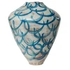 Onofrio Acone Vaso a cerchi blu chiaro e scuro> Vasi Decorativi