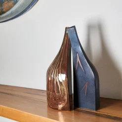 Ceramiche Lega di Martina Scarpa Vaso a Forma di Bottiglia Bottiglia #1 in Ceramica Rame><noscript><img width=