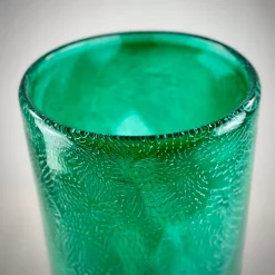 Gambaro e Tagliapietra Vaso a murrine in filigrana verde e bianca><noscript><img width=