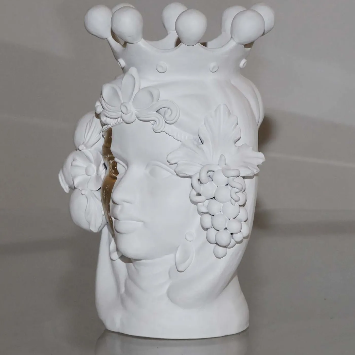 Stefania Boemi Vaso a testa Donna Carmela> Vasi Figurativi