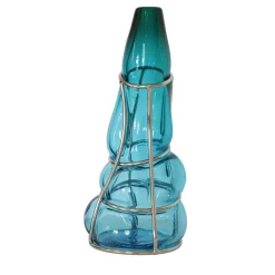 Alice Crepaldi Vaso Acquamare Babà in vetro di Murano> Vasi Decorativi