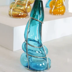 Alice Crepaldi Vaso Acquamare Babà in vetro di Murano> Vasi Decorativi