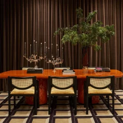 Fornace Mian Vaso alto Giano in ametista e oro><noscript><img width=