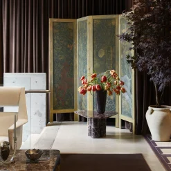 Gambaro e Tagliapietra Vaso alto in filigrana bianca e nera Murrine><noscript><img width=