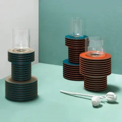 Rudi Vaso alto in velluto bicolore> Vasi Da Fiori