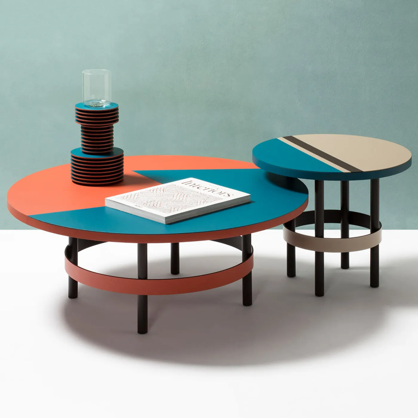 Rudi Vaso alto in velluto bicolore> Vasi Da Fiori