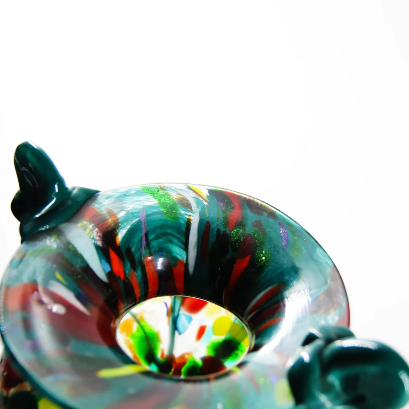 Madeforsoul Vaso Anfora in Vetro di Murano Ametista e Verde> Anfore