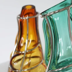 Alice Crepaldi Vaso Babà verde turchese in vetro di Murano><noscript><img width=