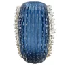 Officine di Murano 1295 Vaso Balloton blu marino e trasparente> Vasi Da Fiori
