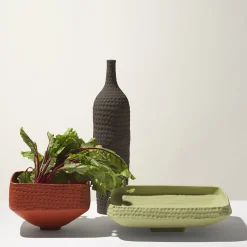 Ceramica Gatti 1928 Vaso Battuti Brown Slim-Neck di Andrea Anastasio><noscript><img width=