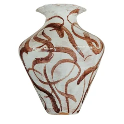 Onofrio Acone Vaso Ceramica Areté Aliseo Marrone> Vasi Decorativi
