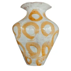 Onofrio Acone Vaso Ceramica Areté Ecos Arancione> Vasi Decorativi