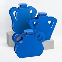 ADJ Style Vaso con coperchio OTTO Blu Majorelle Edizione Limitata in pelle con manico angolare><noscript><img width=